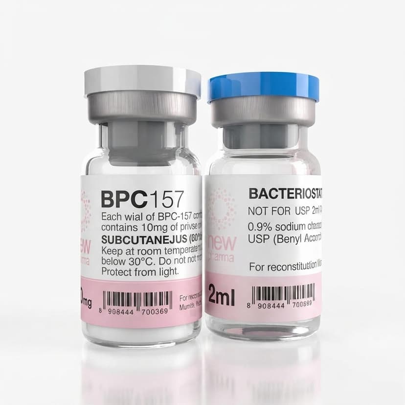 Vial liofilizado de BPC-157 para investigación